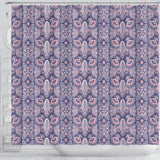 Indian Batik Style Pattern Shower Curtain Fulfilled In US