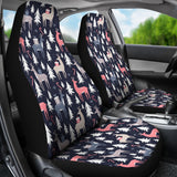 Deers Winter Christmas Pattern Universal Fit Car Seat Covers