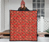 Red Tomato Pattern Premium Quilt