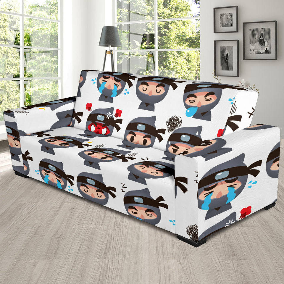 Cute Ninja Design Pattern Sofa Slipcover