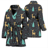Deers Star Tree Pattern Women'S Bathrobe