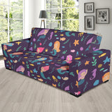 Beautiful Mermaid Fish Jellyfish Algae Other Marine World Sofa Slipcover