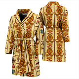 Egypt Hieroglyphics Pattern Print Design 04 Men's Bathrobe