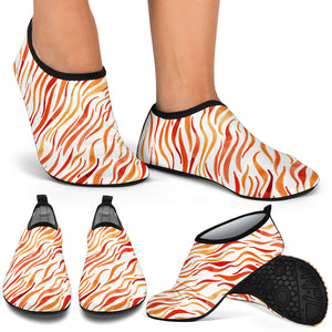 Fire Flame Watercolor Pattern Aqua Shoes