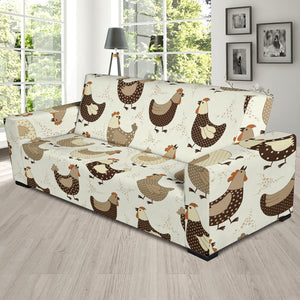 Cute Rooster Chicken Cock Sofa Slipcover