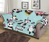 Cute baby panda pattern Sofa Cover Protector