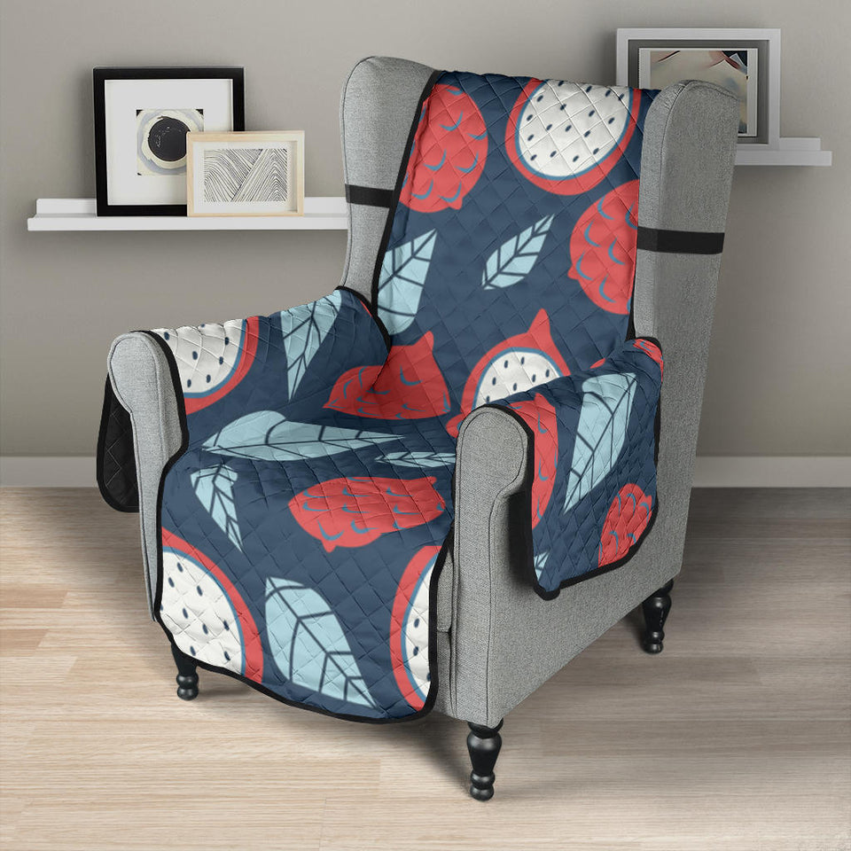 dragon fruits dark blue background Chair Cover Protector