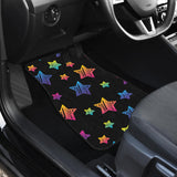 Colorful Star Pattern Front And Back Car Mats
