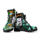 Dinosaurs Print Pattern Leather Boots