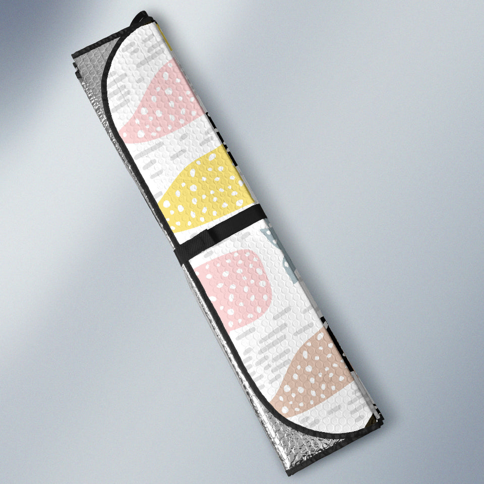 Whale Dot Pattern Car Sun Shade