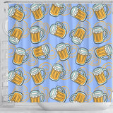 Beer Pattern Shower Curtain Fulfilled In US