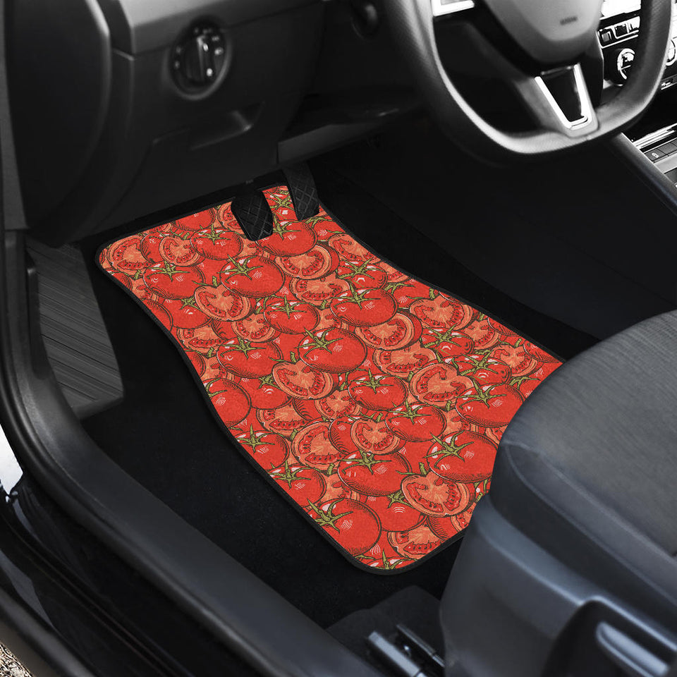 Red Tomato Pattern Front Car Mats