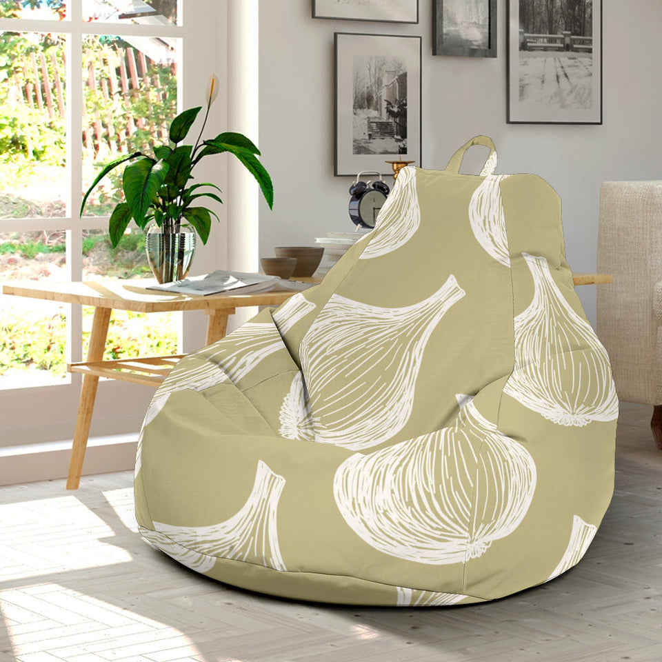 Garlic Design Pattern Bean Bag Cover