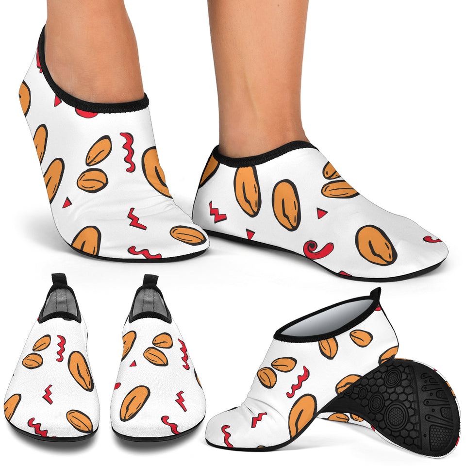 Peanuts Pattern Background Aqua Shoes