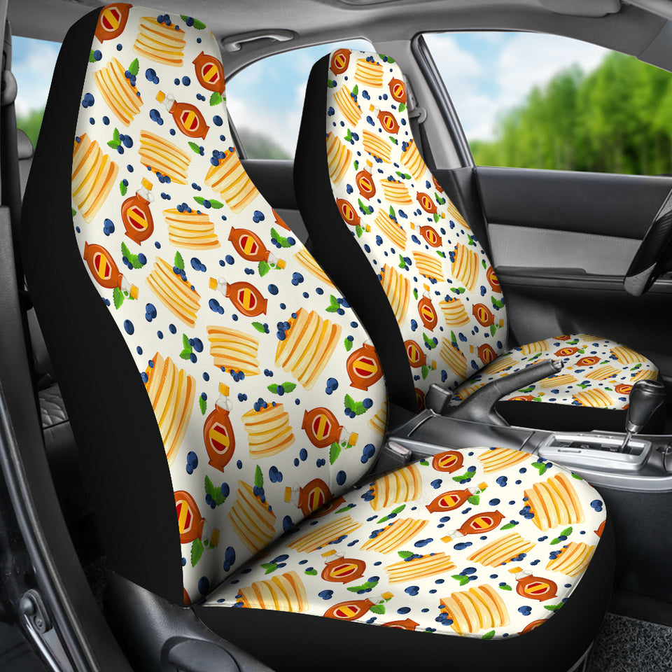 Pancake Pattern Print Design 02 Universal Fit Car Seat Covers