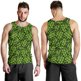 Green hop pattern Men Tank Top