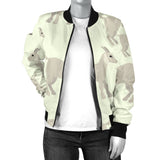 Little Young Goat Pattern Women'S Bomber Jacket
