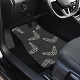 Hand Drawn Boomerang Australian Aboriginal Ornament Front And Back Car Mats