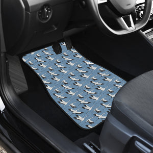 Seagull Pattern Print Design 04 Front Car Mats