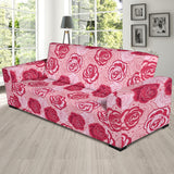 Rose Pattern Print Design 02  Sofa Slipcover