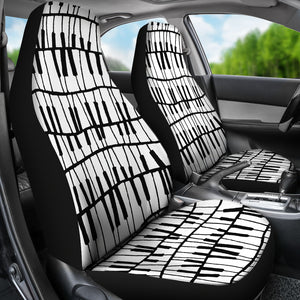 Piano Pattern Print Design 03 Universal Fit Car Seat Covers