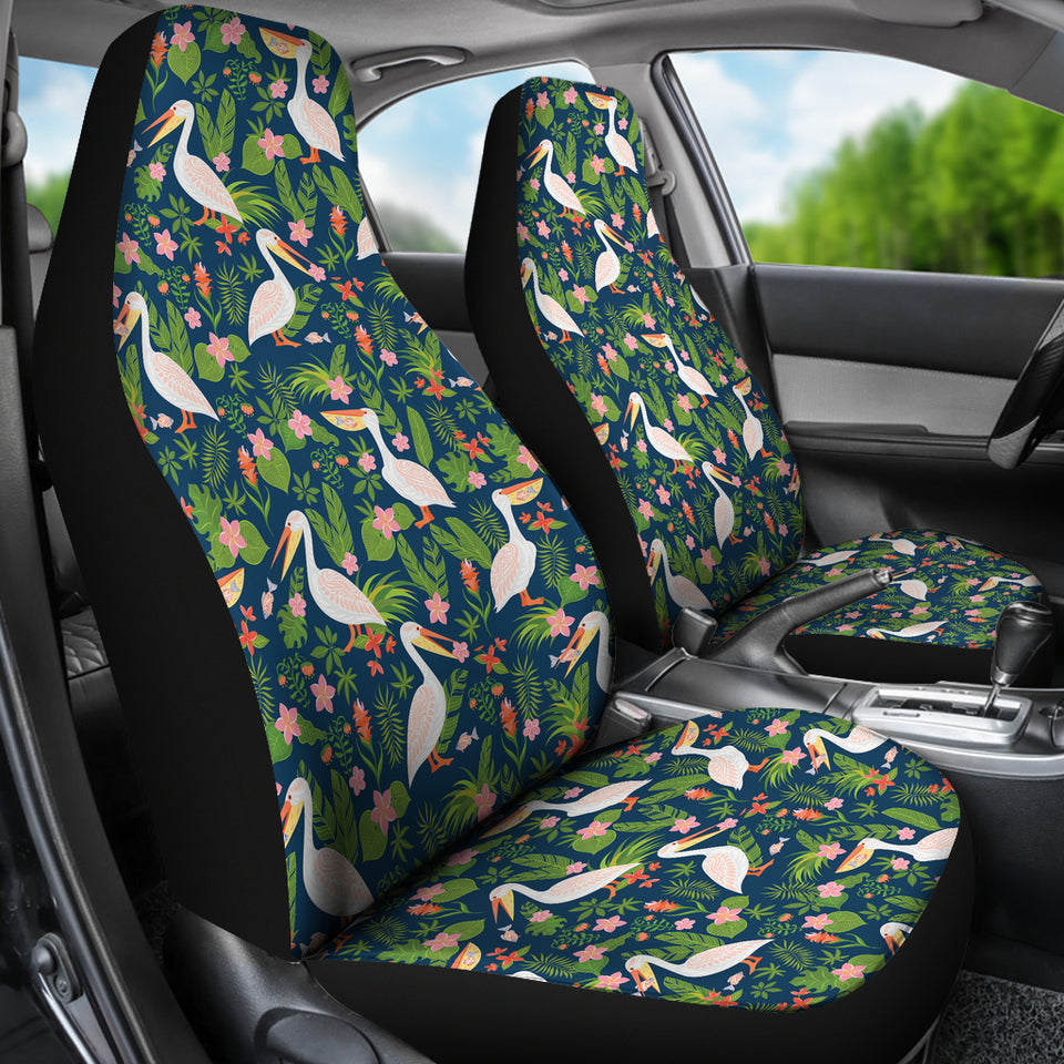Pelican Pattern Print Design 05 Universal Fit Car Seat Covers