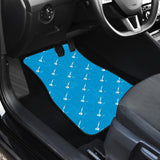 Darts Pattern Print Design 05 Front and Back Car Mats