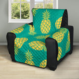 Pineapples pattern green background Recliner Cover Protector
