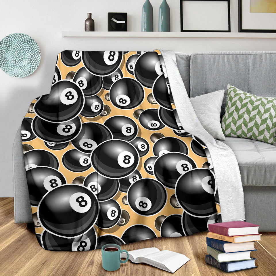 Billiard Ball Pattern Print Design 04 Premium Blanket