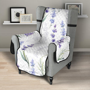 Hand painting Watercolor Lavender Chair Cover Protector