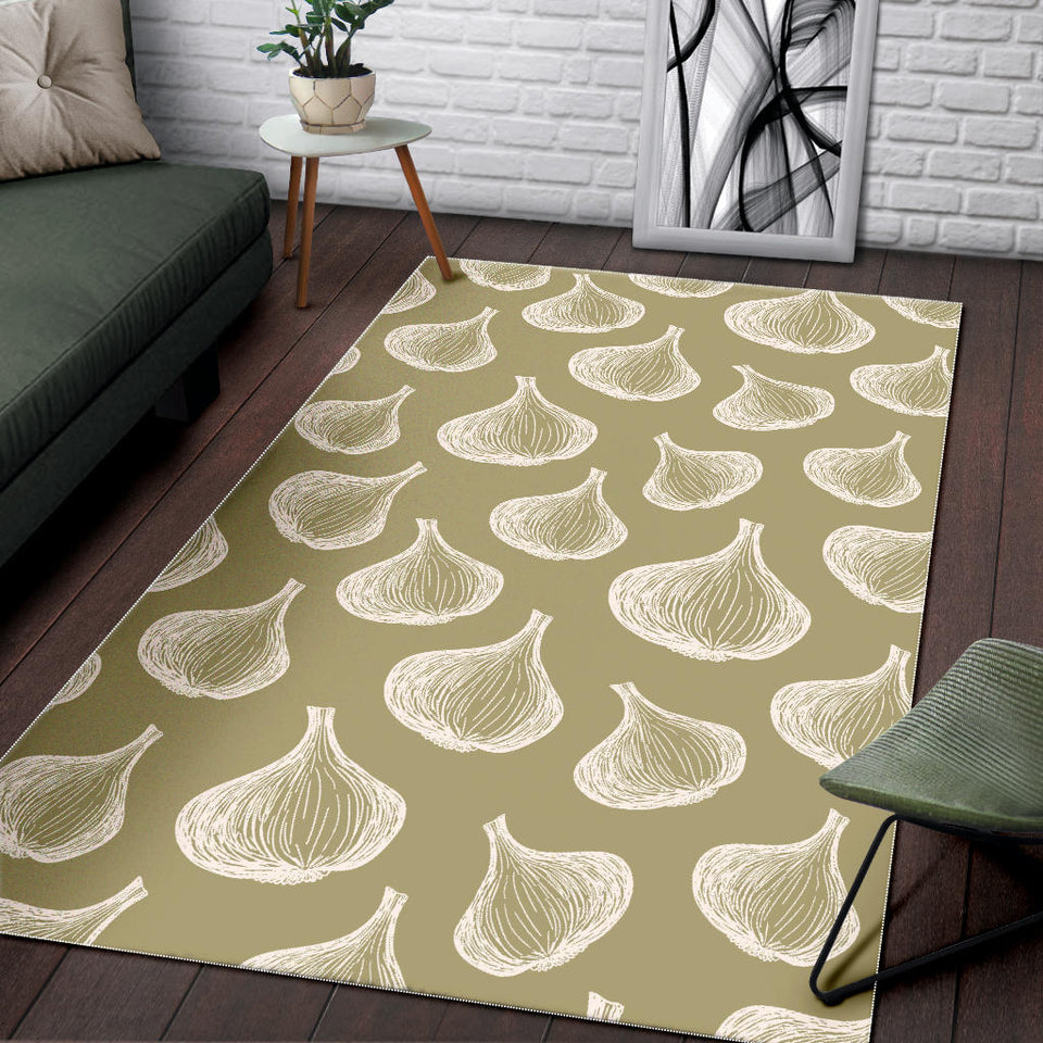 Garlic Design Pattern Area Rug