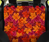Autumn Maple Leaf Pattern Dog Car Seat Covers