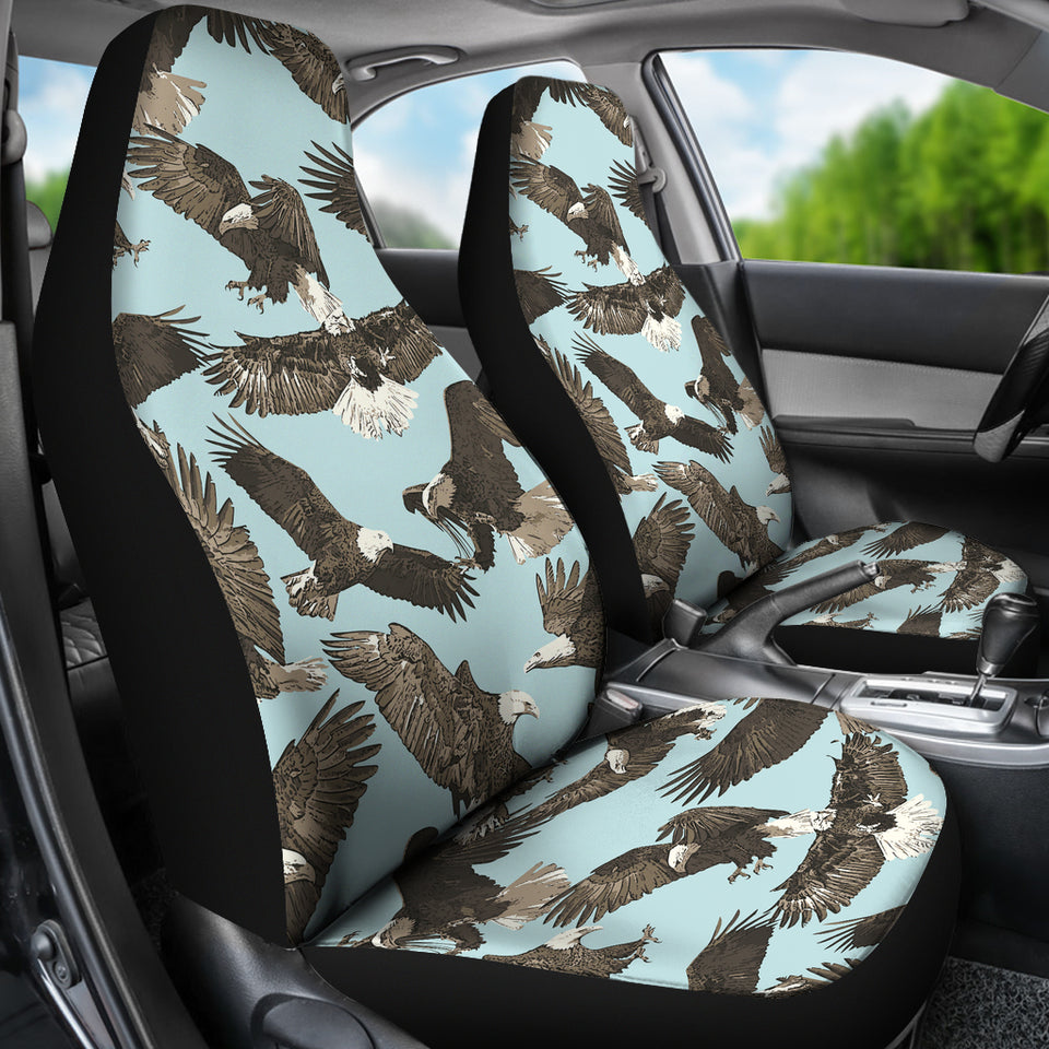 Eagle Pattern Print Design 01 Universal Fit Car Seat Covers