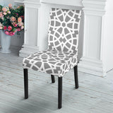 Arabic Gary Pattern Dining Chair Slipcover