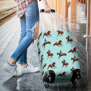 Horses Running Horses Rider Pattern Luggage Covers