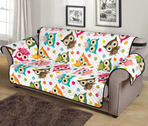 Color cute owl pattern Sofa Cover Protector