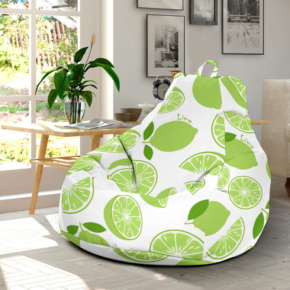 Lime Design Pattern Bean Bag Cover