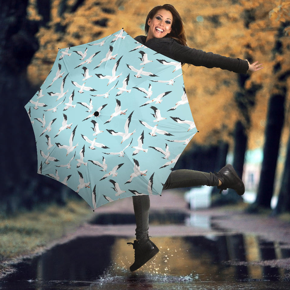 Seagull Pattern Print Design 01 Umbrella