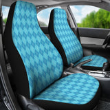 Blue Argyle Car Seat Covers