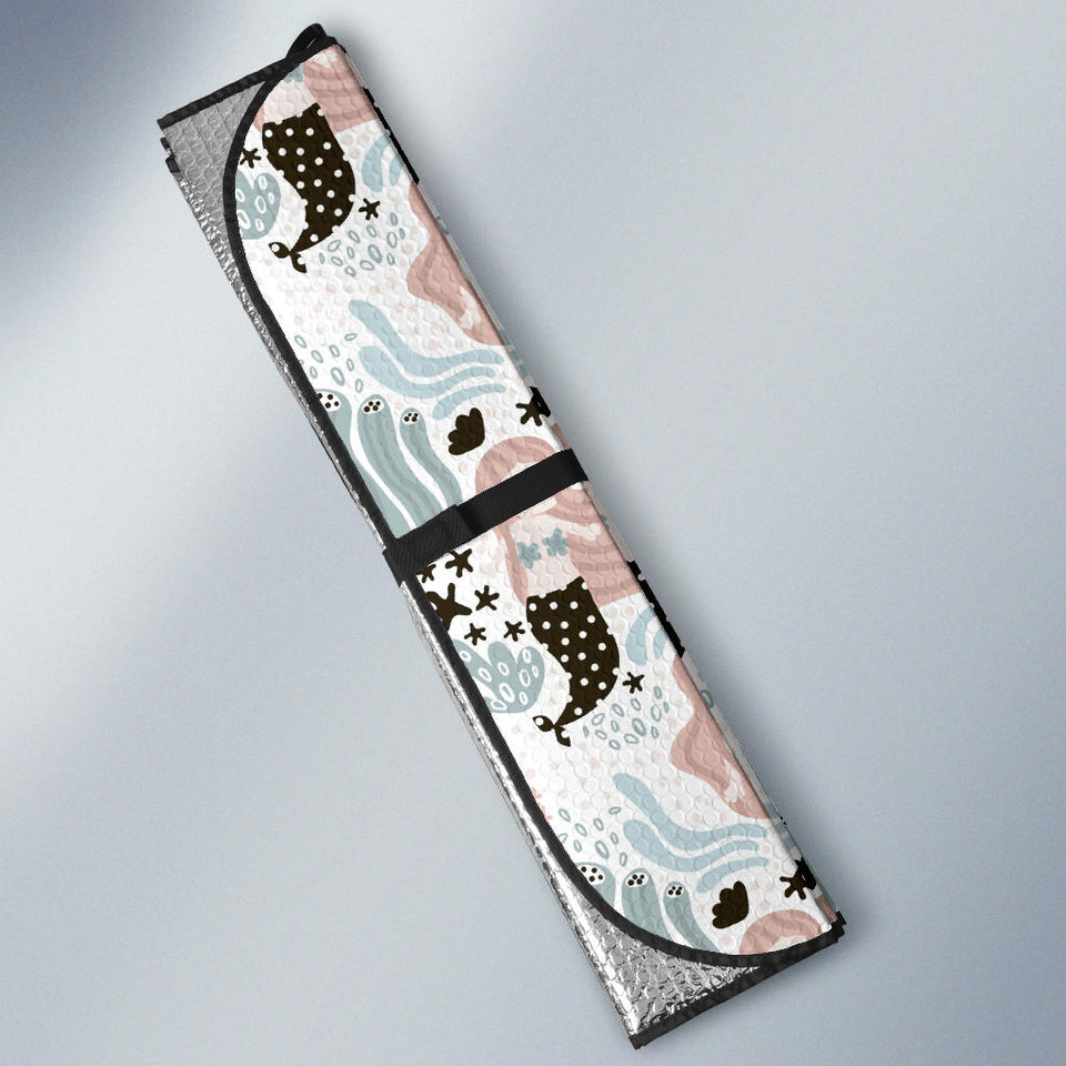 Cute Mermaid Pattern Car Sun Shade