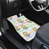Cute Hand Drawn Mermaid Front And Back Car Mats