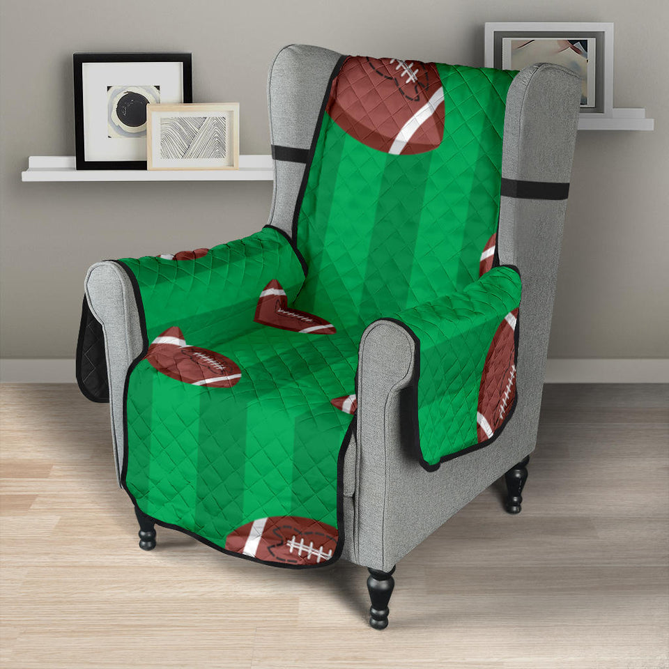 American football ball field background Chair Cover Protector