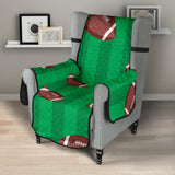 American football ball field background Chair Cover Protector