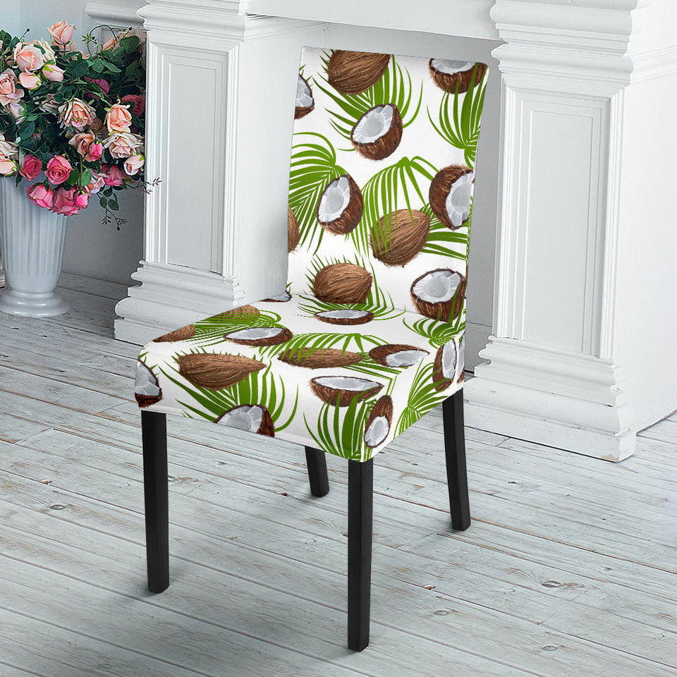 Coconut Pattern Print Design 04 Dining Chair Slipcover