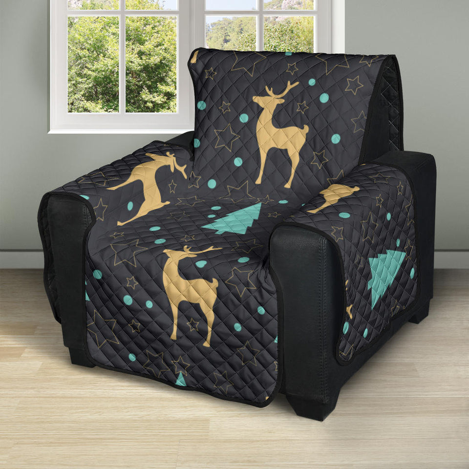 Deers star tree pattern Recliner Cover Protector