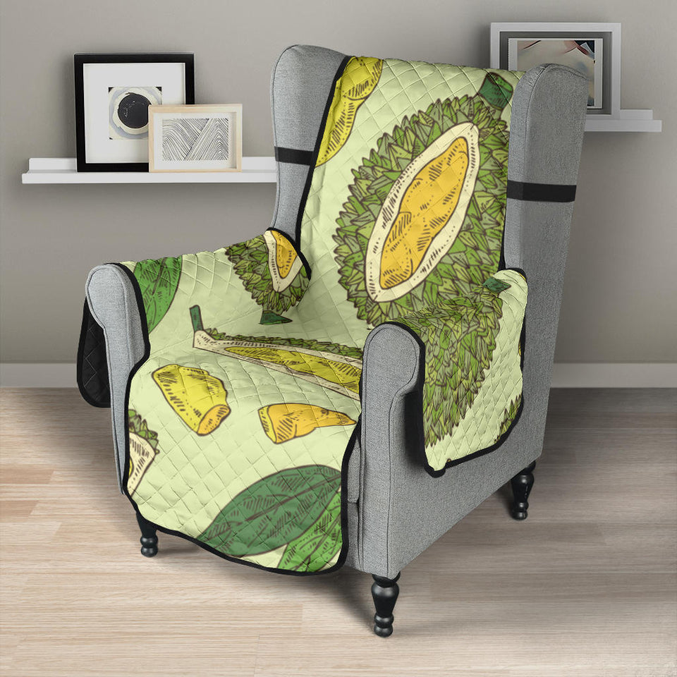 Durian leaves pattern background Chair Cover Protector