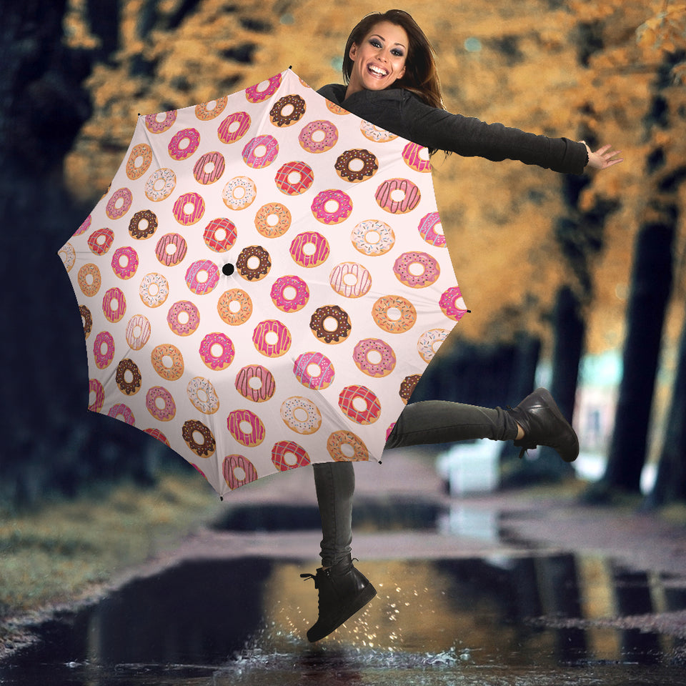 Colorful Donut Pattern Umbrella