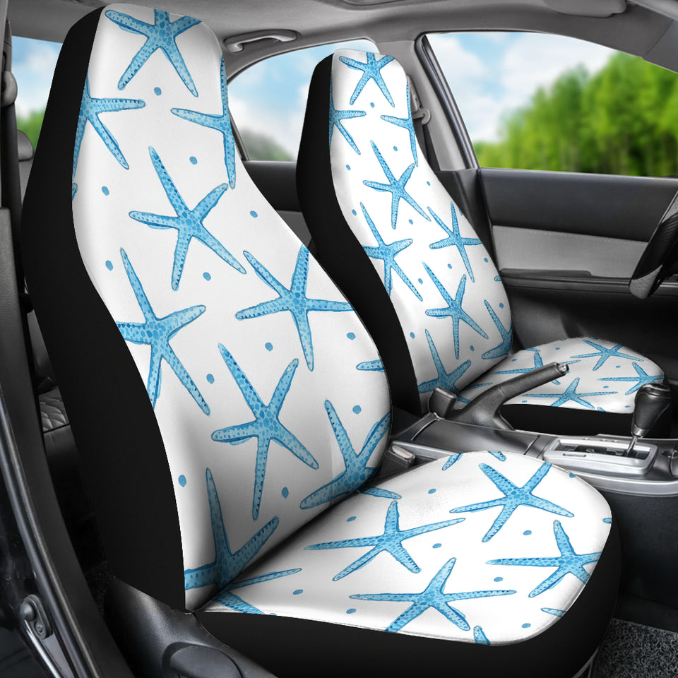Watercolor Starfish Pattern  Universal Fit Car Seat Covers