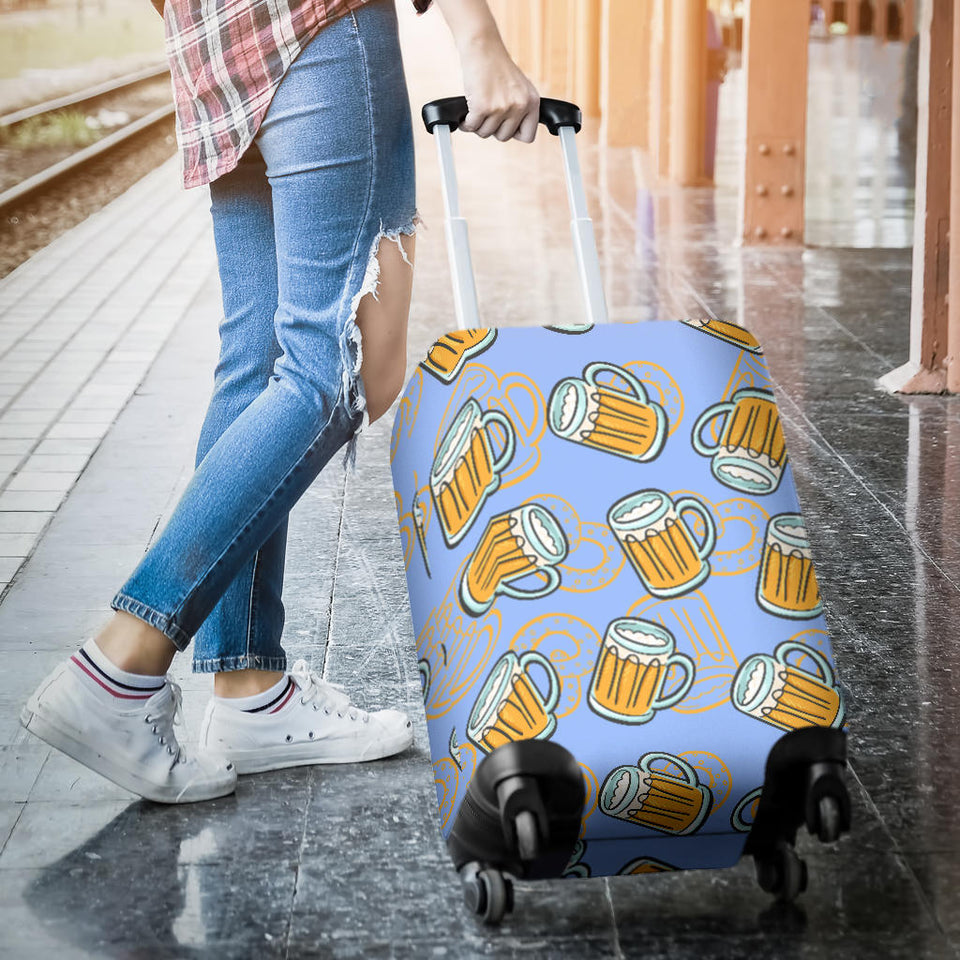 Beer Pattern Luggage Covers