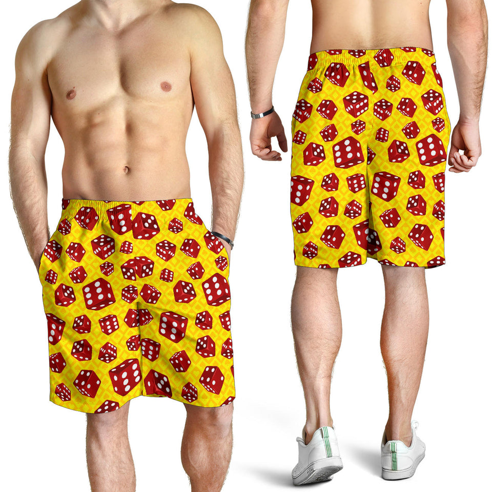 Dice Pattern Print Design 04 Men Shorts